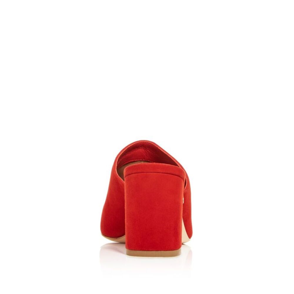 LAURENCE DACADE Womens Red Areielle Slip On Leather Heeled Mules Shoes 37 - Picture 3 of 4